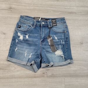 Women's Distressed Denim Shorts